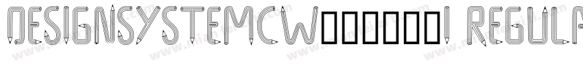 DesignSystemCW05-900I Regular字体转换